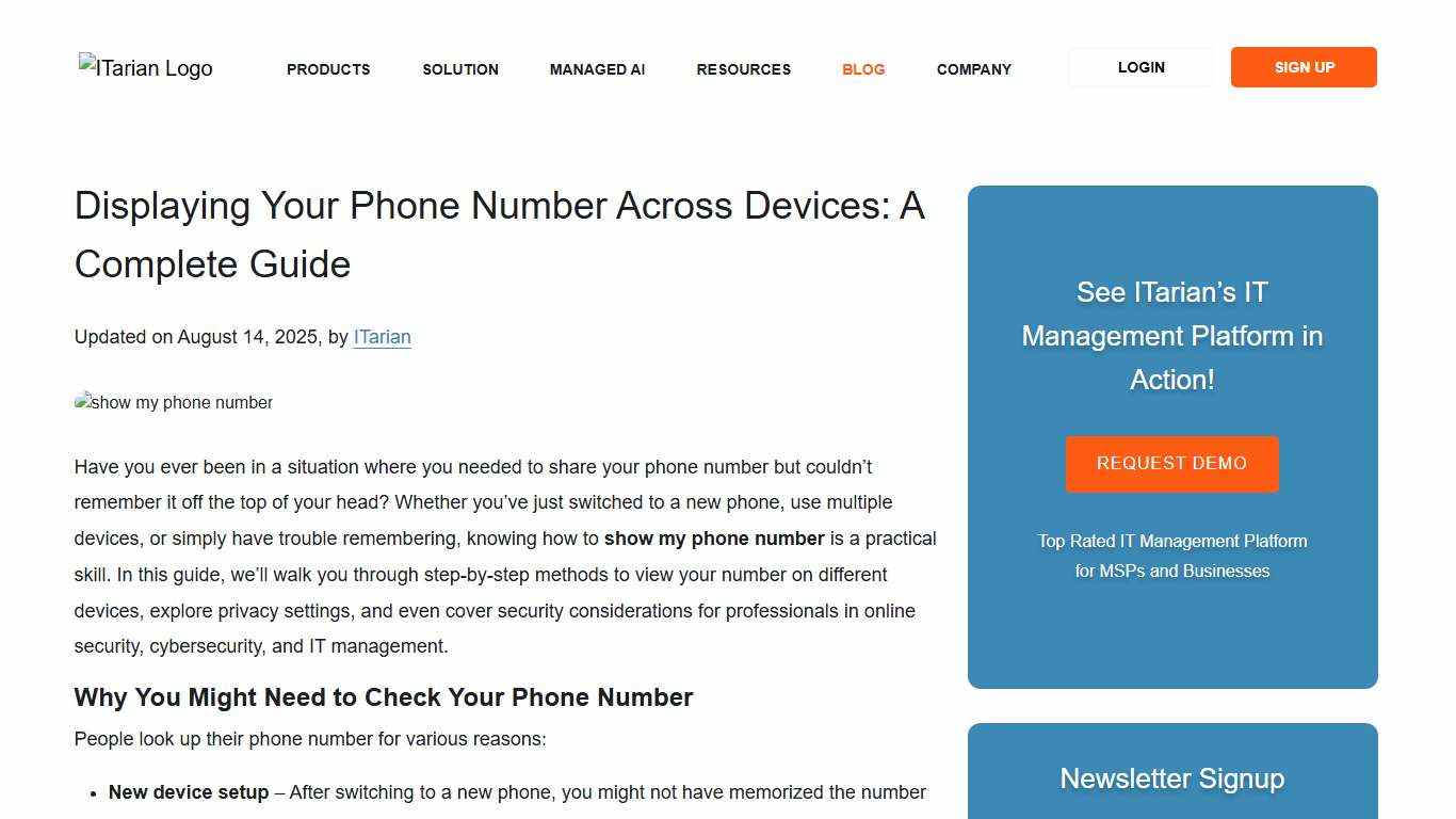 Show My Phone Number: Step-by-Step Guide for All Devices